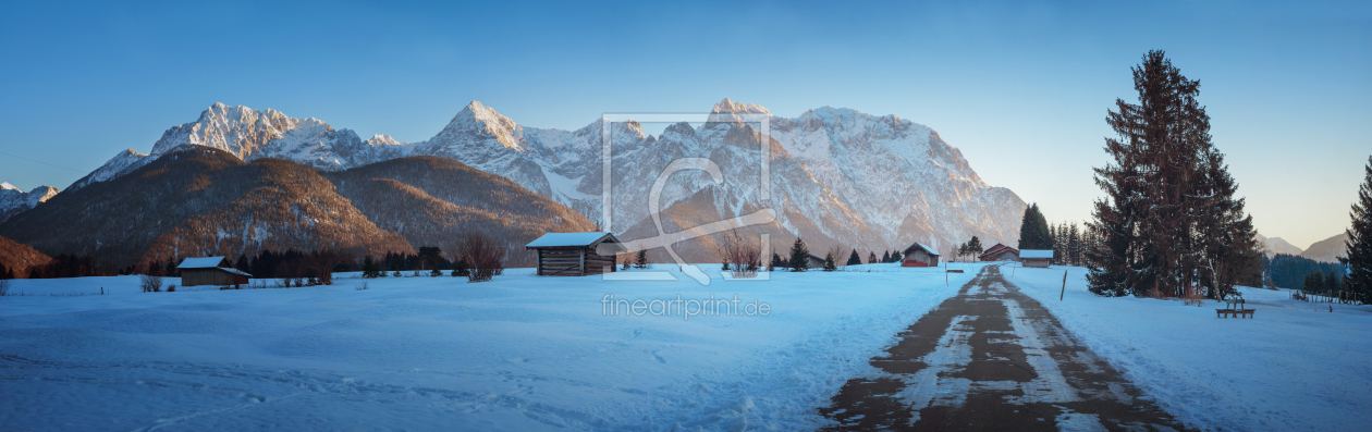 Bild-Nr.: 12303331 Winterabend Buckelwiesen im Karwendel erstellt von SusaZoom
