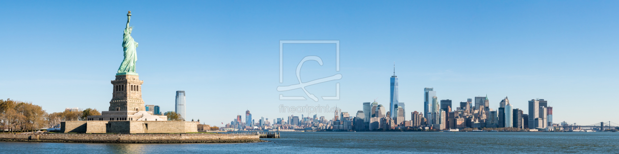 Bild-Nr.: 12304336 Liberty Island mit Freiheitsstaue in New York City erstellt von eyetronic