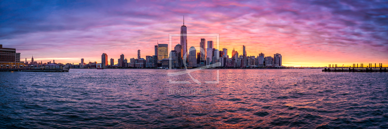 Bild-Nr.: 12309355 Lower Manhattan Skyline bei Sonnenaufgang erstellt von eyetronic