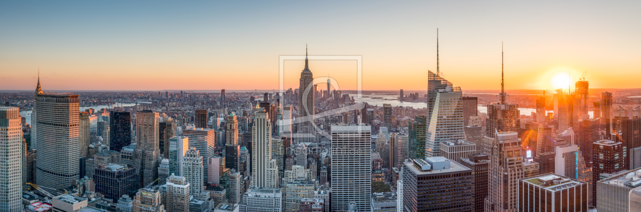 Bild-Nr.: 12316045 Manhattan Skyline bei Sonnenuntergang erstellt von eyetronic