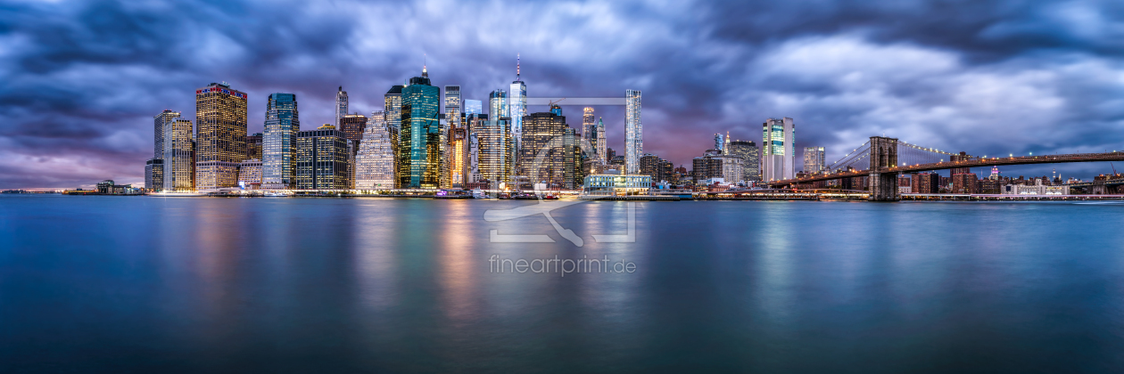 Bild-Nr.: 12319373 Manhattan Skyline bei Nacht erstellt von eyetronic