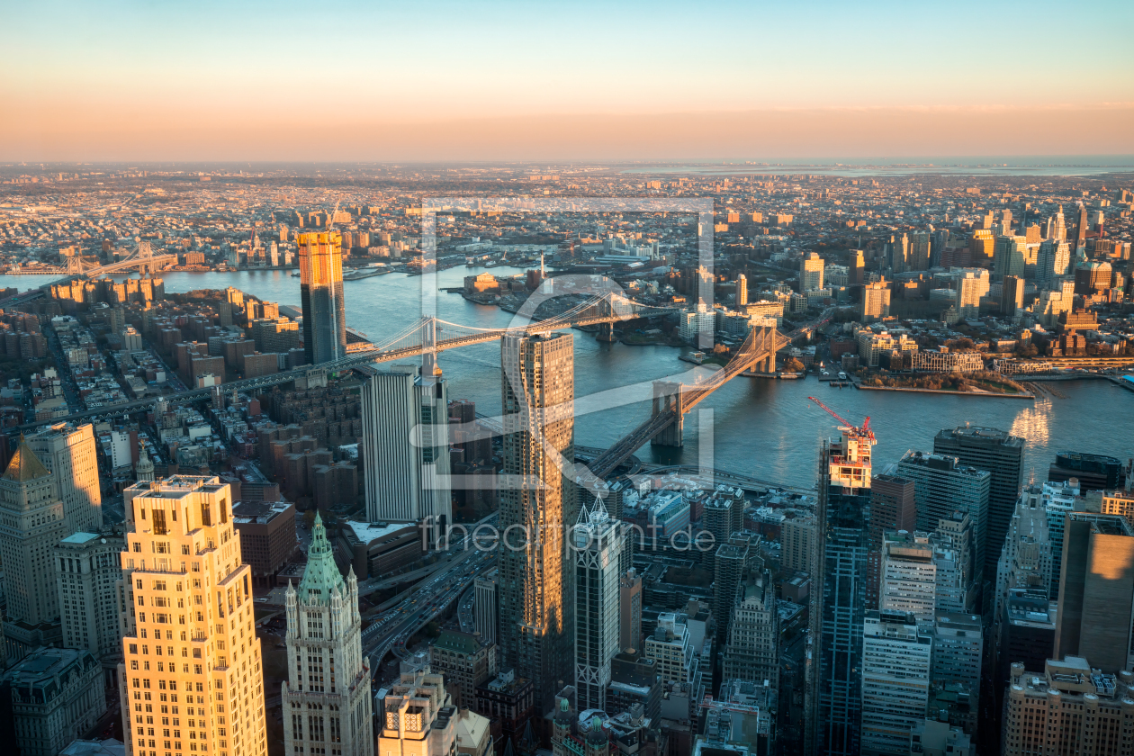 Bild-Nr.: 12323467 Brooklyn Bridge und Manhattan Bridge in New York erstellt von eyetronic