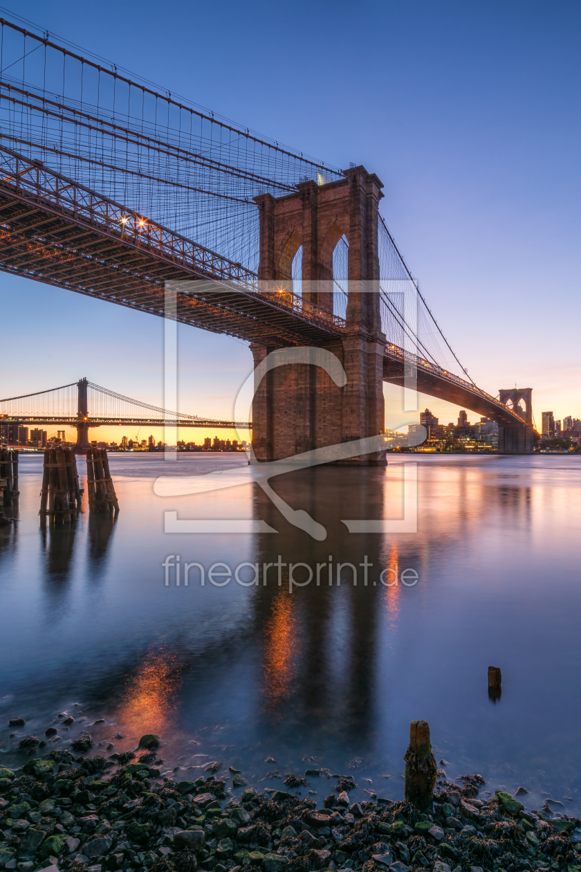 Bild-Nr.: 12324838 Sonnenaufgang an der Brooklyn Bridge in New York erstellt von eyetronic