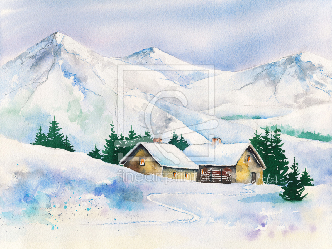 Bild-Nr.: 12337110 Hütten im Winter erstellt von JitkaKrause