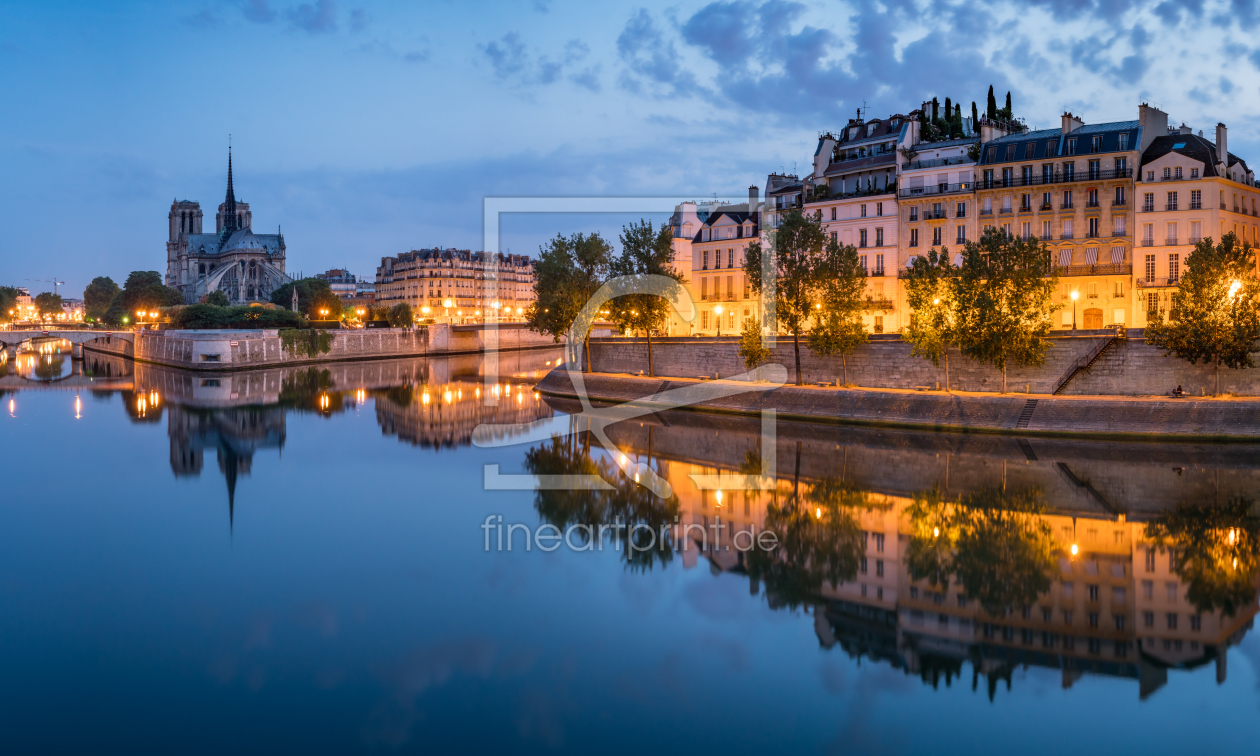 Bild-Nr.: 12337814 Kathedrale Notre Dame de Paris am Ufer der Seine erstellt von eyetronic