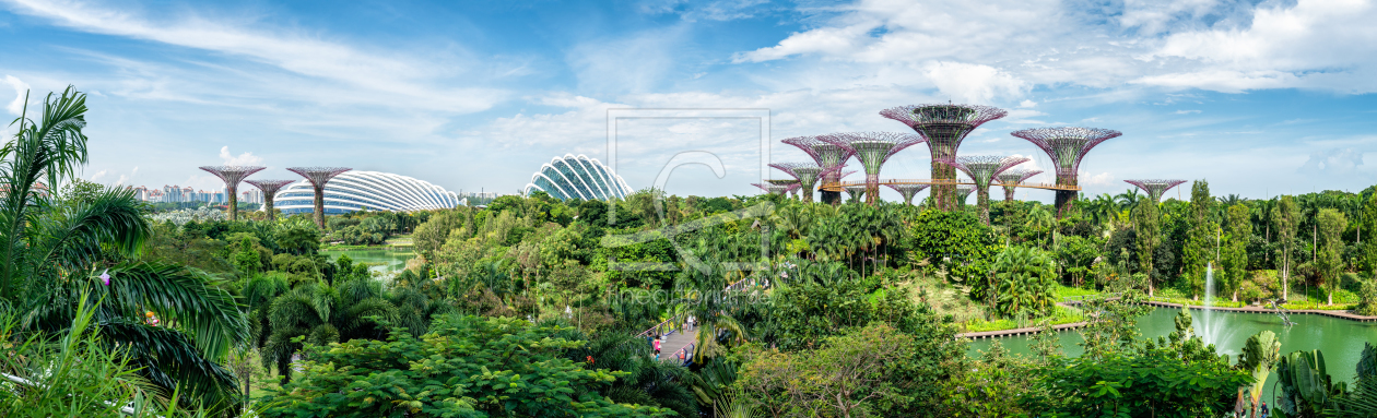 Bild-Nr.: 12340718 Gardens by the Bay Panorama erstellt von eyetronic