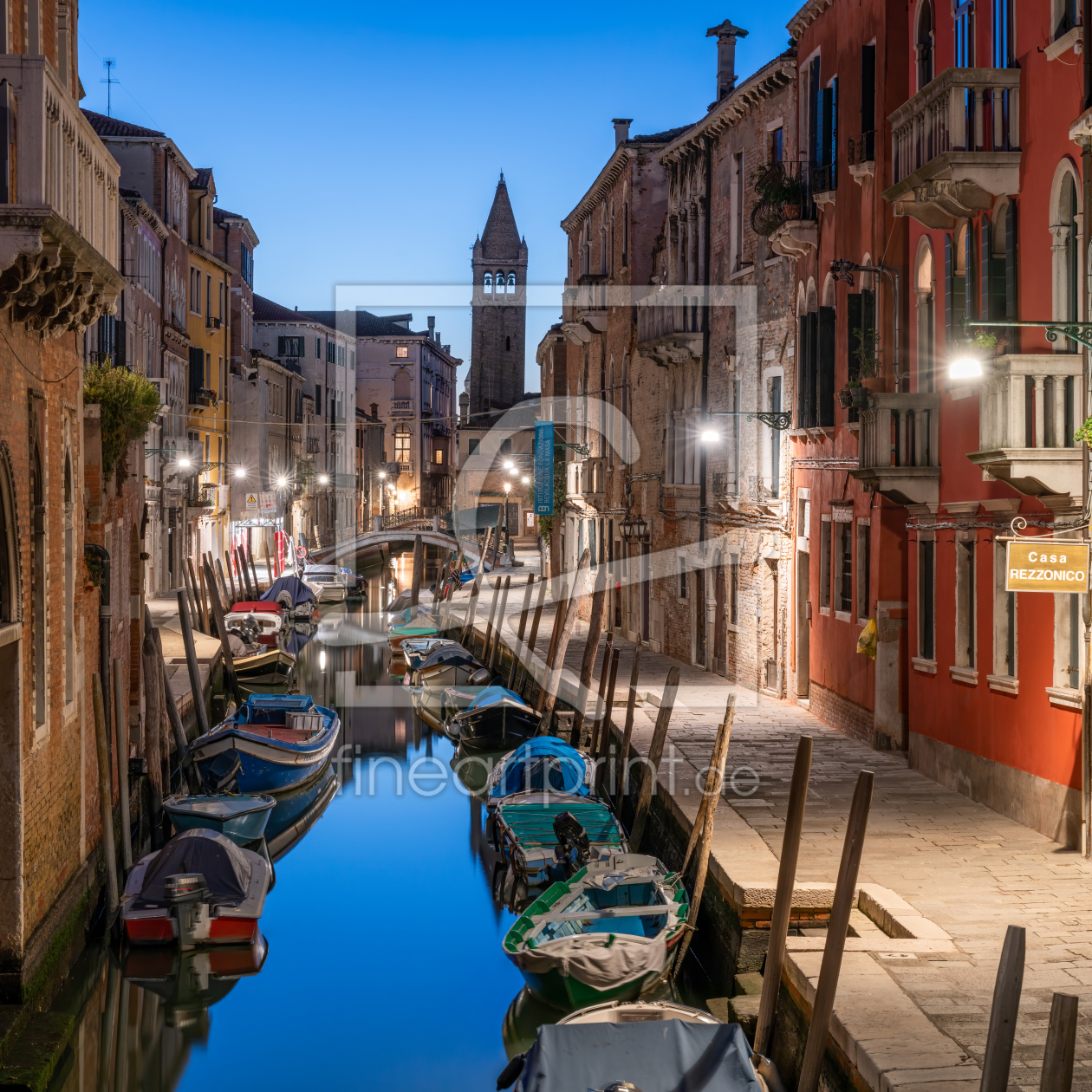 Bild-Nr.: 12340737 Zur blauen Stunde in Venedig erstellt von eyetronic