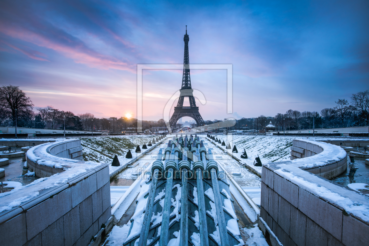 Bild-Nr.: 12349020 Eiffelturm im Winter erstellt von eyetronic