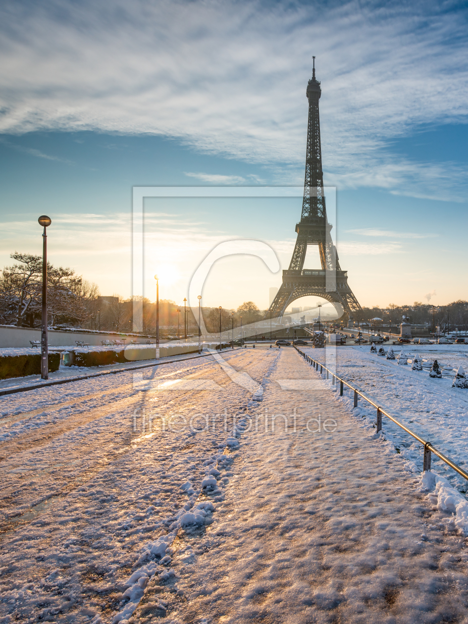 Bild-Nr.: 12350078 Eiffelturm im Winter erstellt von eyetronic