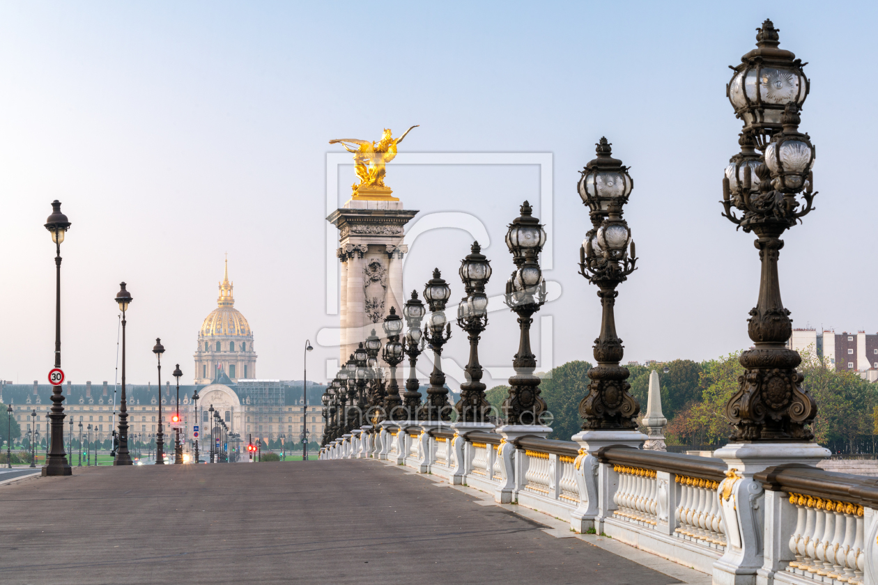 Bild-Nr.: 12350085 Pont Alexandre und Invalidendom in Paris erstellt von eyetronic