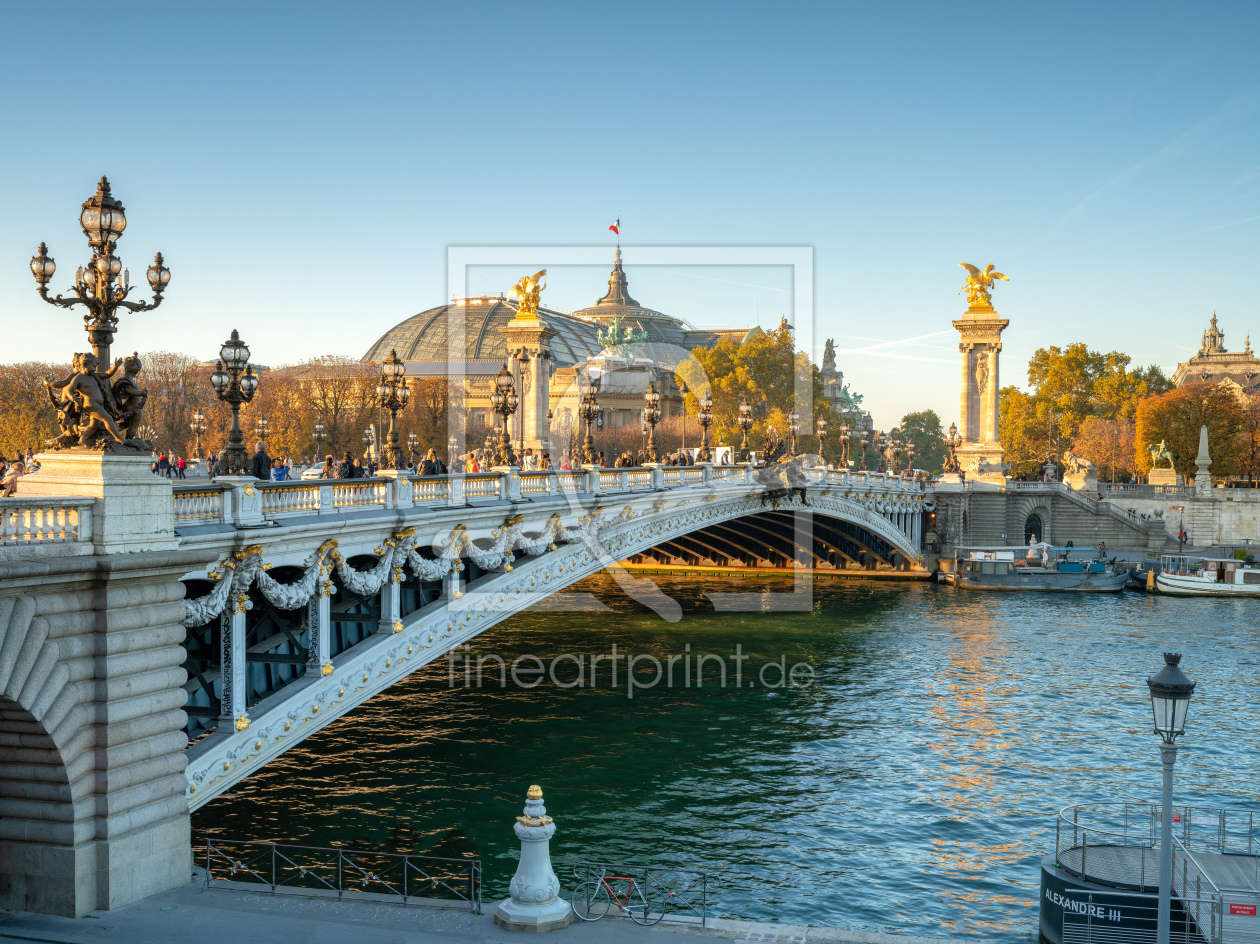 Bild-Nr.: 12350113 Grand Palais und Pont Alexandre III im Herbst erstellt von eyetronic