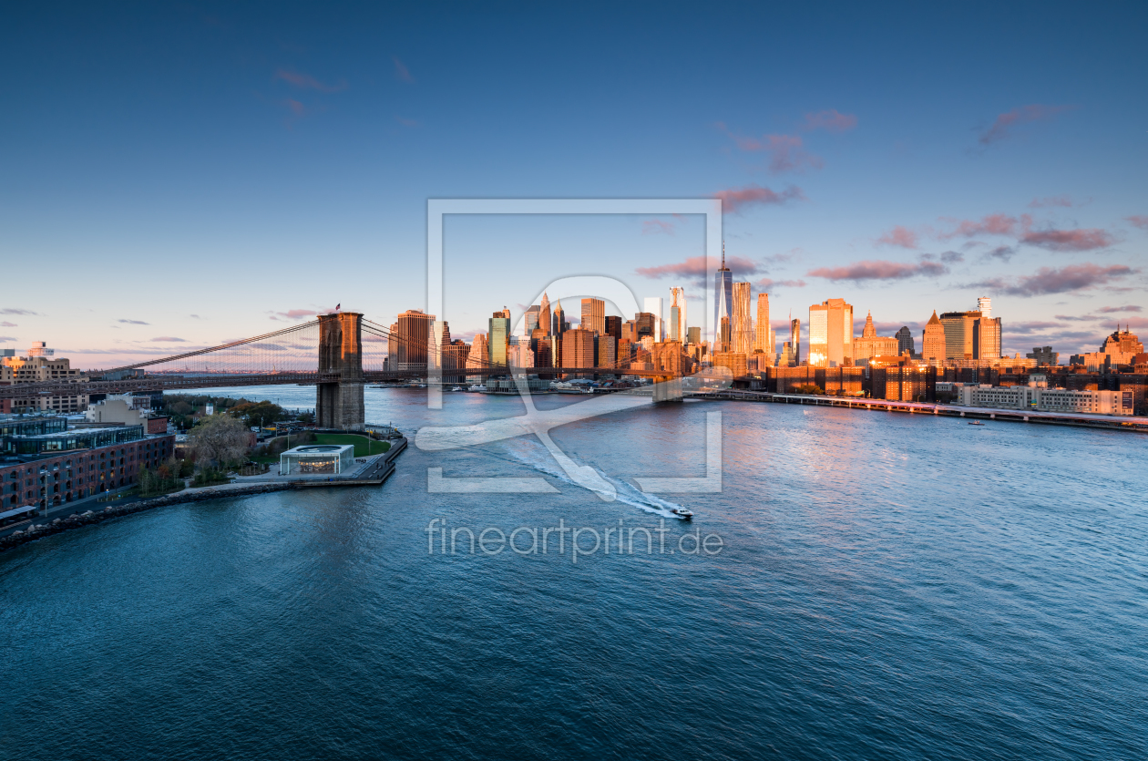 Bild-Nr.: 12350606 Brooklyn Bridge und Manhattan Skyline in New York erstellt von eyetronic