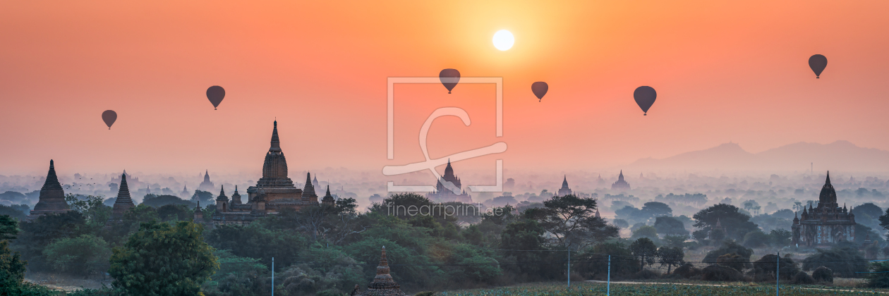 Bild-Nr.: 12351948 Sonnenaufgang über Bagan erstellt von eyetronic