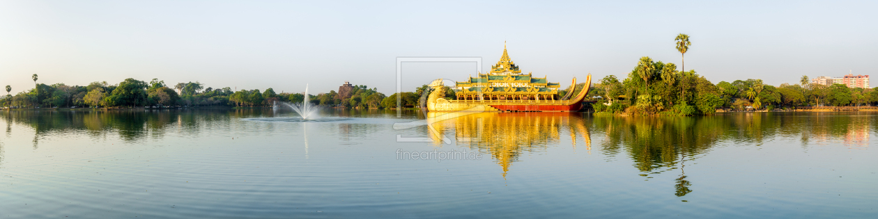 Bild-Nr.: 12353299 Kandawgyi Lake in Yangon erstellt von eyetronic