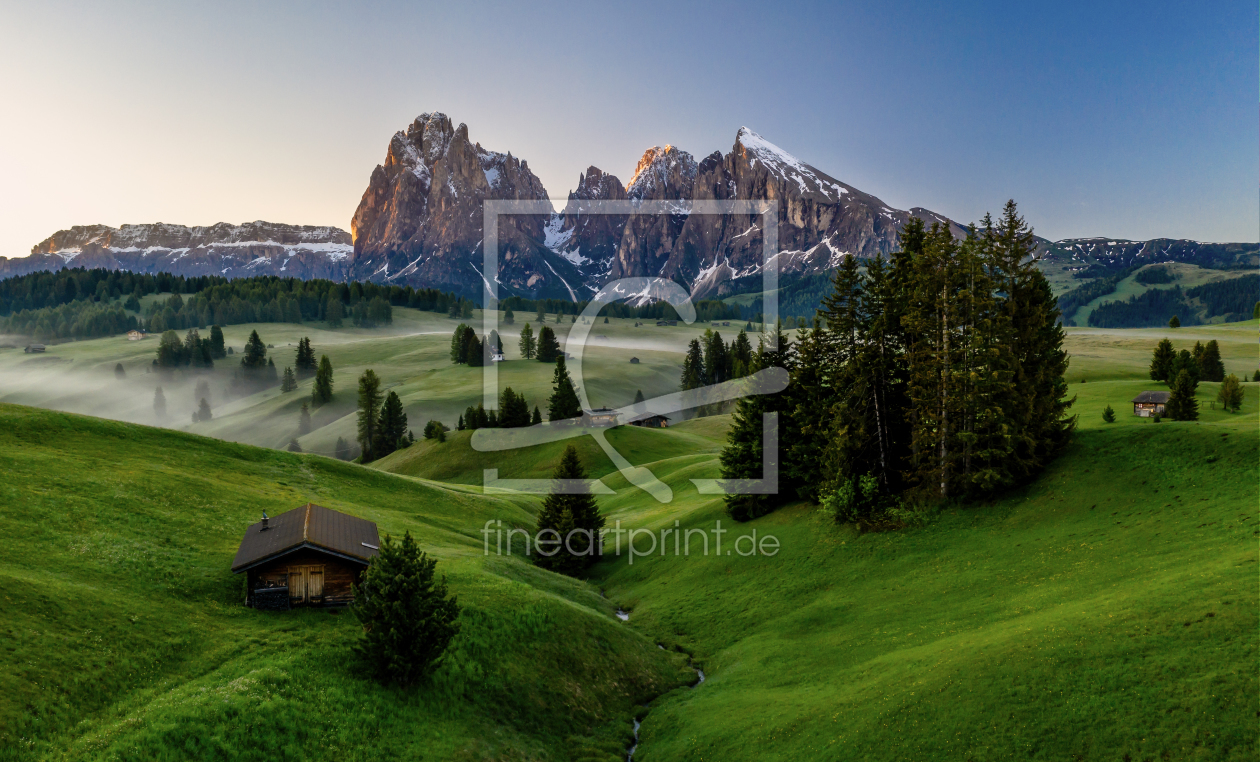 Bild-Nr.: 12356572 Sonnenaufgang auf der Seiser Alm erstellt von Achim Thomae