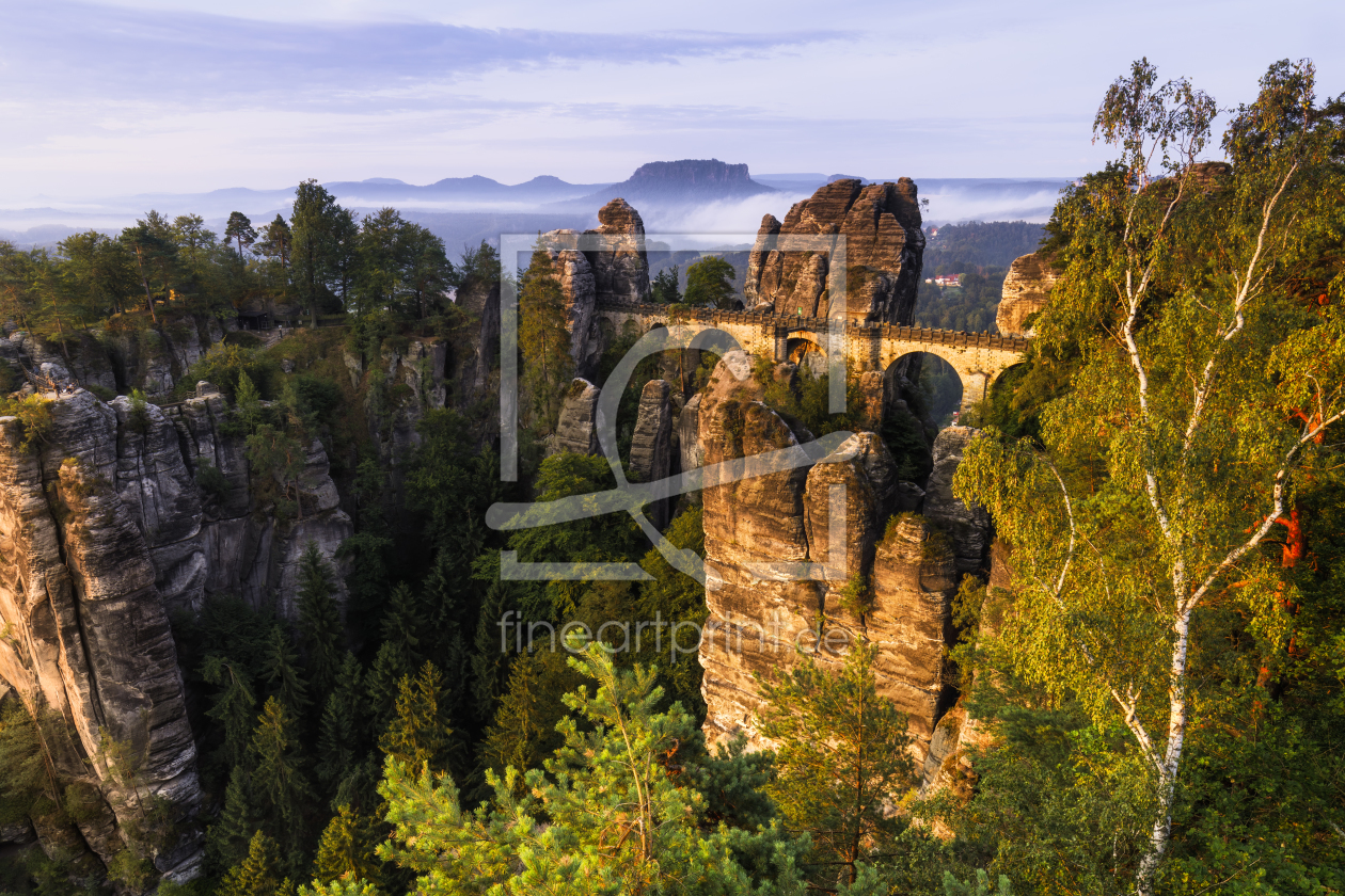 Bild-Nr.: 12359004 Sommermorgen an der Bastei erstellt von Daniela Beyer