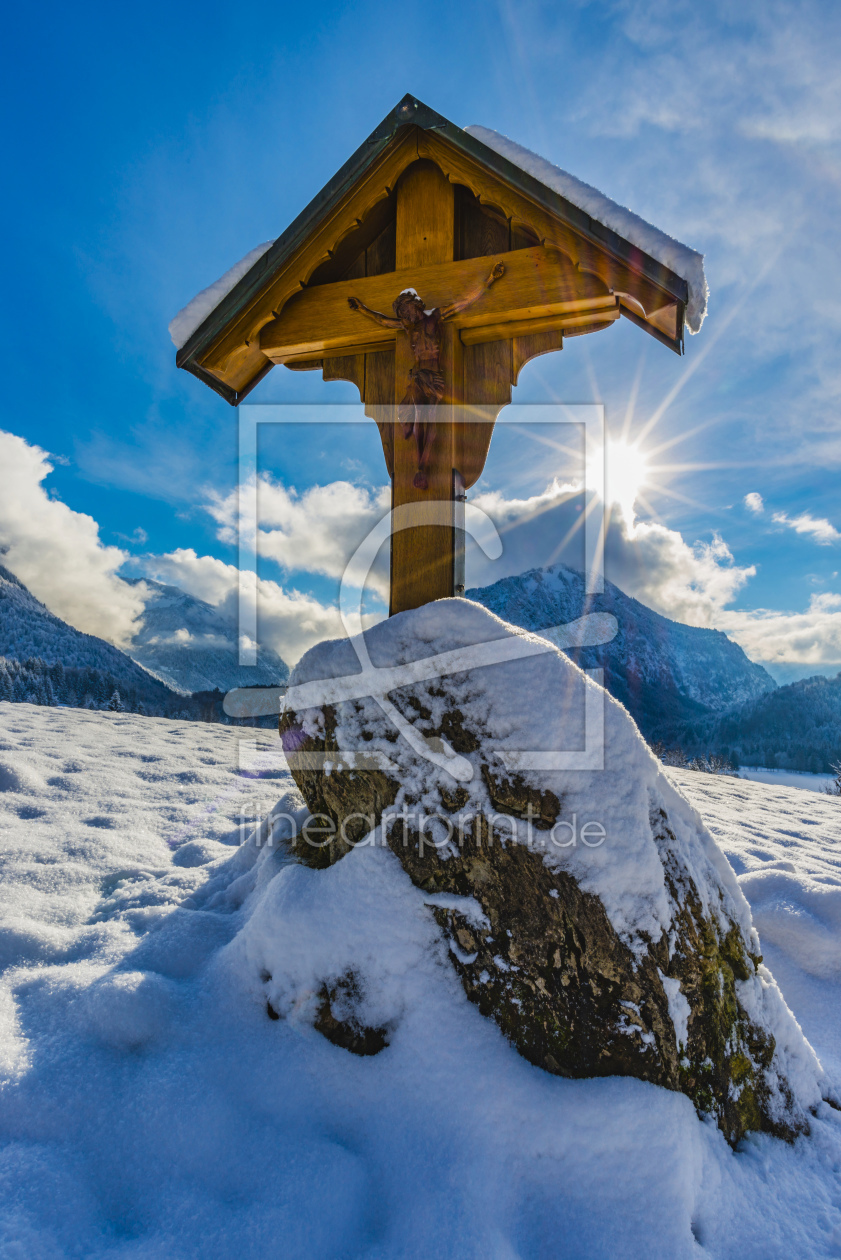 Bild-Nr.: 12363043 Feldkreuz bei Oberstdorf erstellt von Walter G. Allgöwer