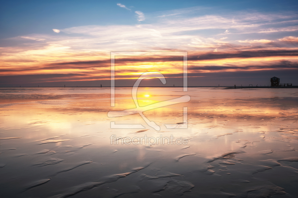 Bild-Nr.: 12365717 Spiegelung im Wattenmeer erstellt von Nordbilder