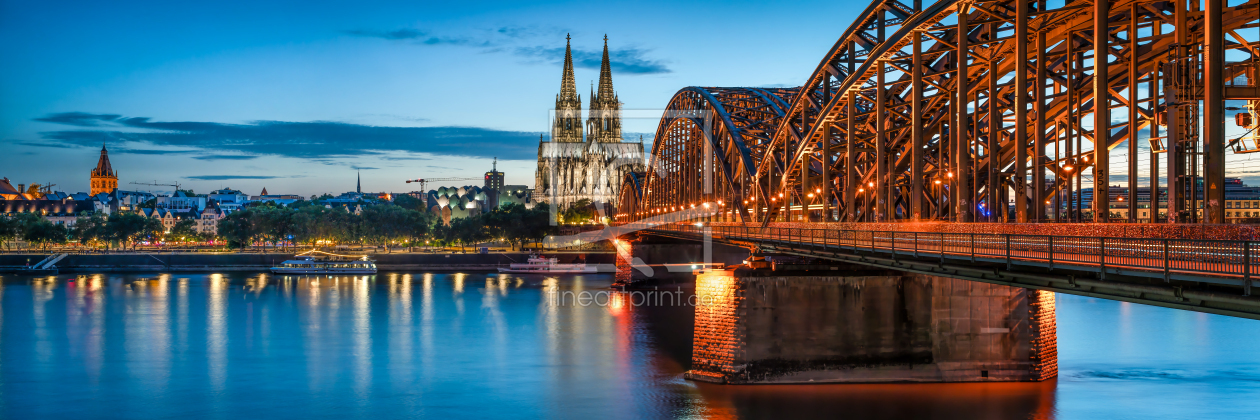 Bild-Nr.: 12366601 Köln Skyline mit Kölner Dom und Hohenzollernbrücke erstellt von eyetronic