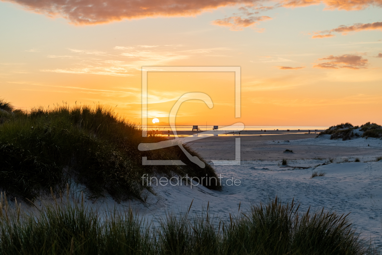 Bild-Nr.: 12367750 Sonnenuntergang am Strand von Amrum erstellt von Dennis-K