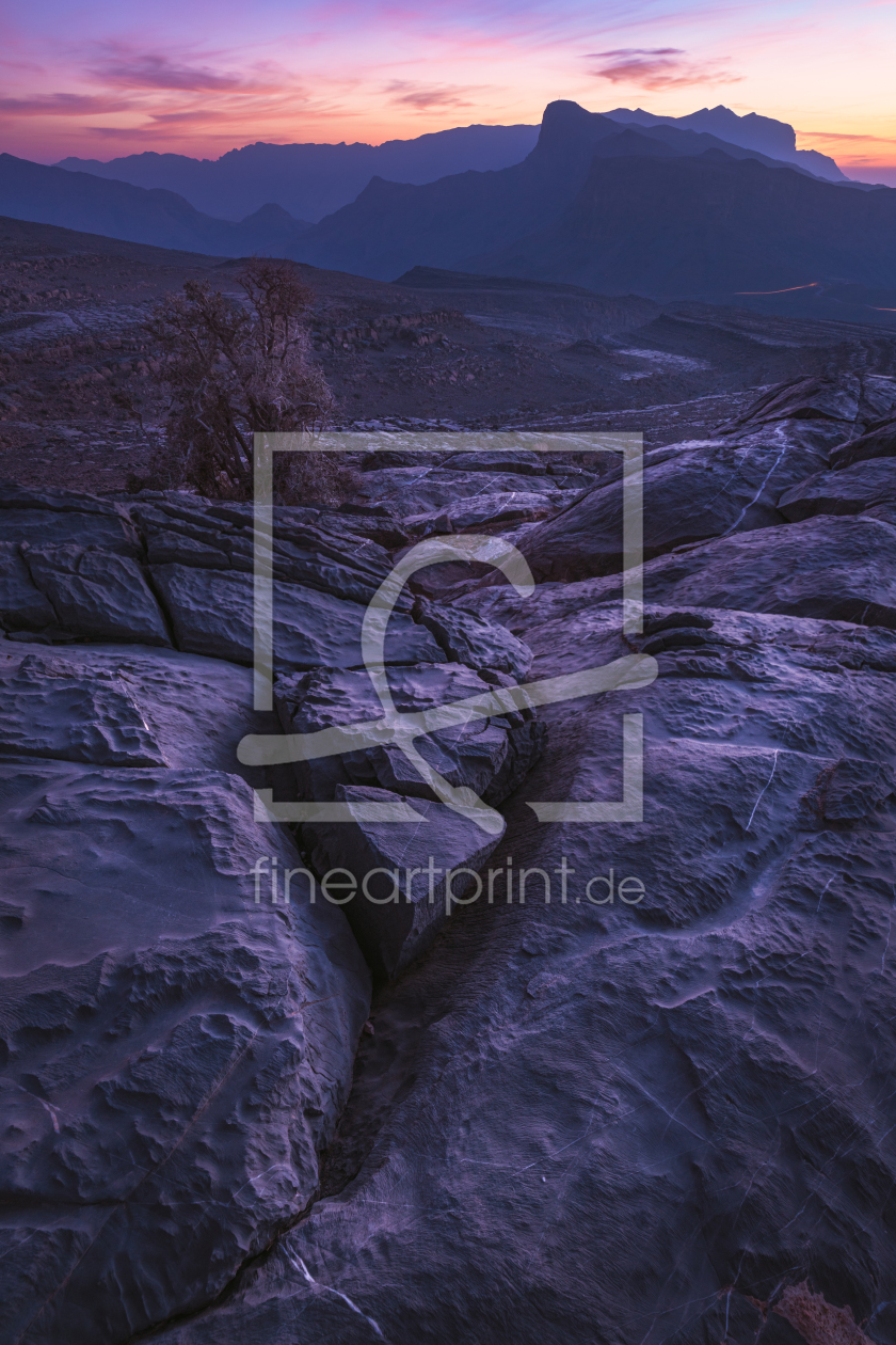 Bild-Nr.: 12367797 Jebel Shams Canyon im Oman zur blauen Stunde erstellt von Jean Claude Castor
