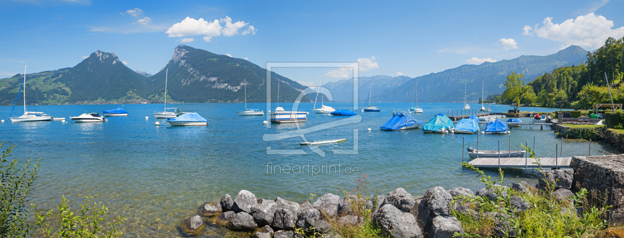 Bild-Nr.: 12368384 Thunersee Hafen Faulensee Schweiz erstellt von SusaZoom