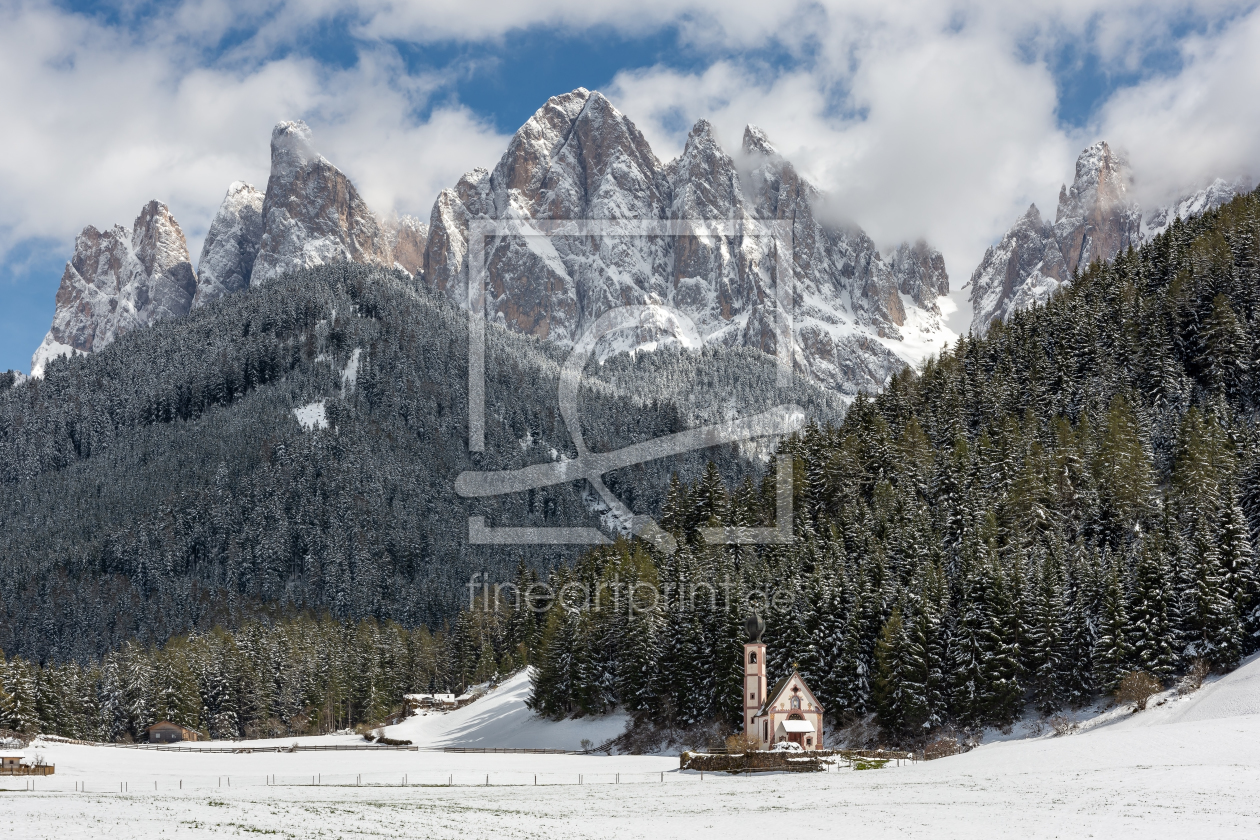 Bild-Nr.: 12377909 Winter im Villnösstal in Südtirol erstellt von Michael Valjak