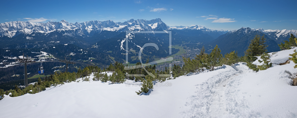 Bild-Nr.: 12380629 Garmisch und Zugspitze Winterpanorama erstellt von SusaZoom