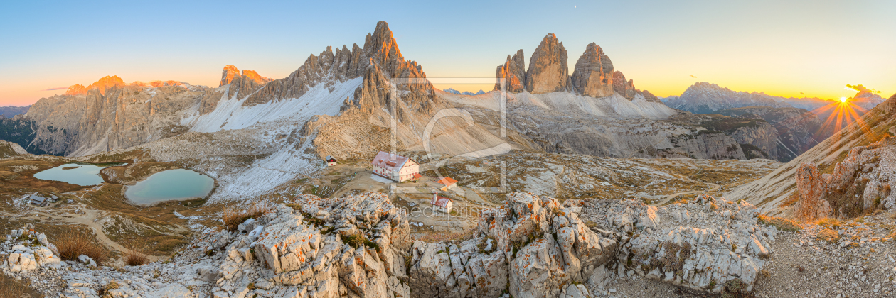 Bild-Nr.: 12383743 Drei Zinnen in Südtirol Panorama erstellt von Michael Valjak