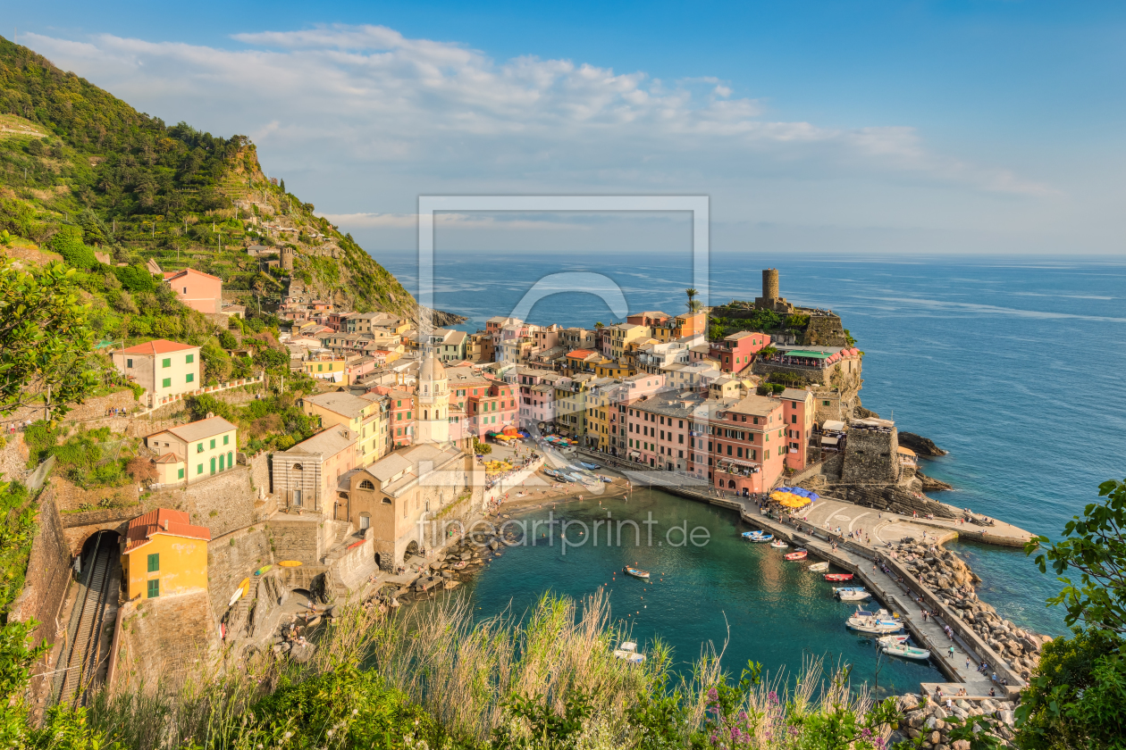 Bild-Nr.: 12384397 Abendsonne in Vernazza - Cinque Terre erstellt von Michael Valjak