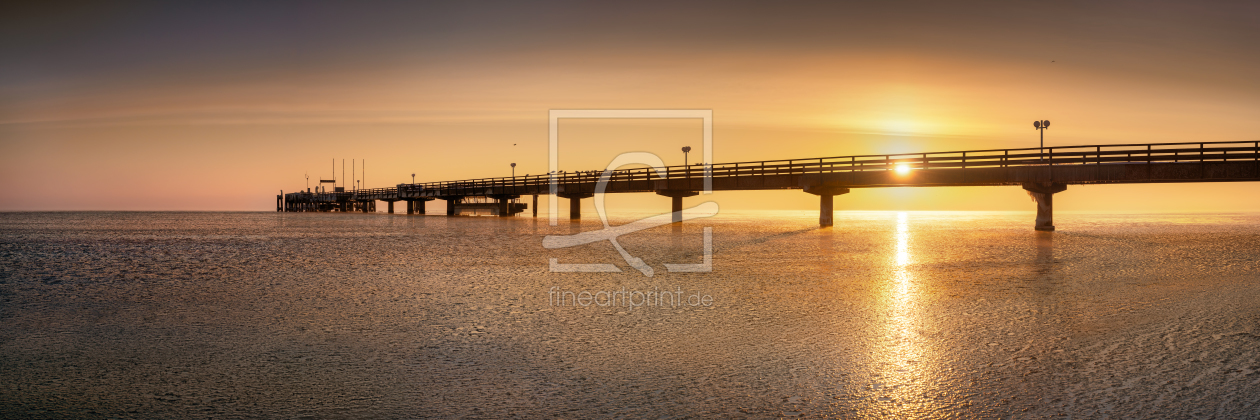 Bild-Nr.: 12385937 Sonnenaufgang an der Seebrücke von Scharbeutz erstellt von FotoPictures