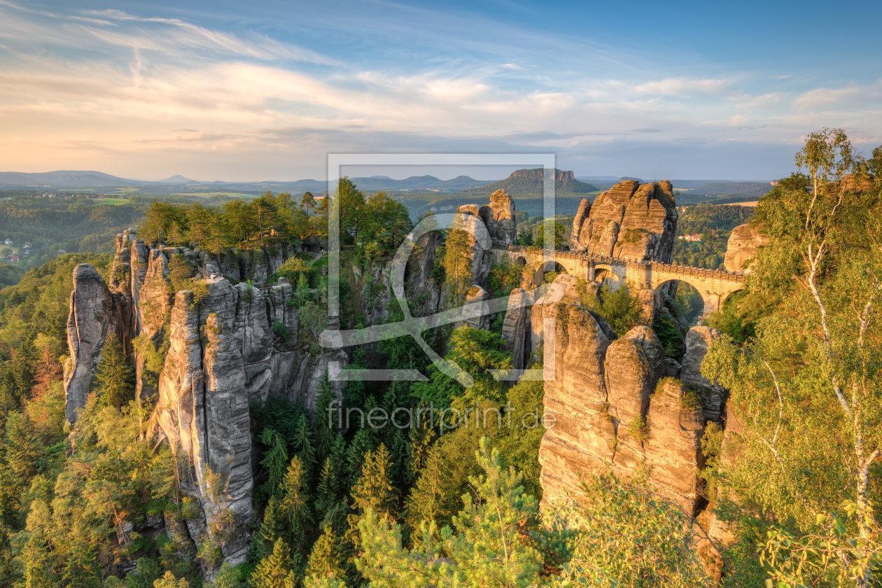 Bild-Nr.: 12385966 Basteibrücke in der Sächsischen Schweiz  erstellt von Michael Valjak