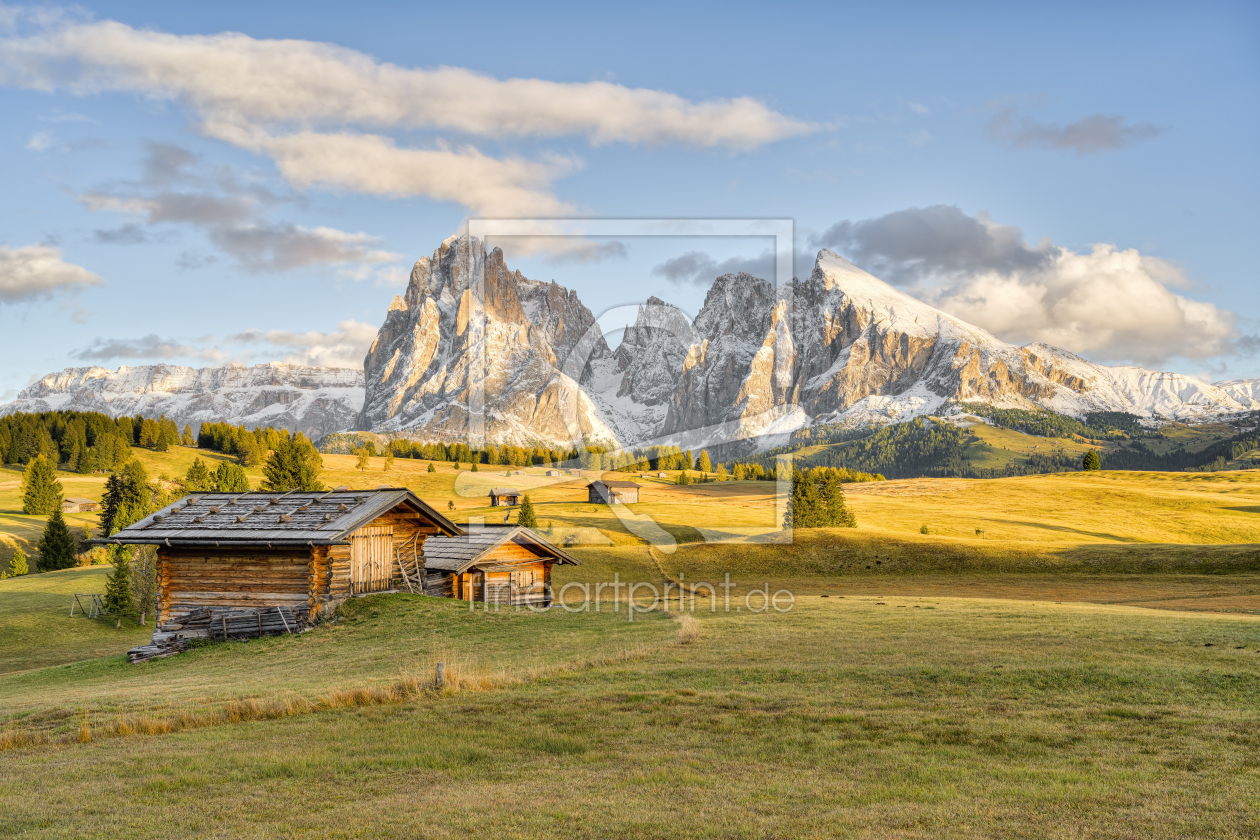 Bild-Nr.: 12391620 Abendsonne auf der Seiser Alm im Herbst erstellt von Michael Valjak