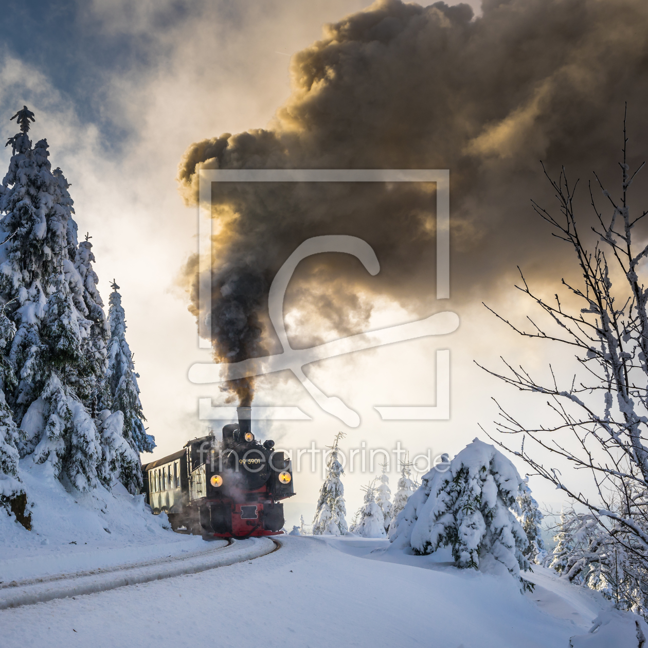 Bild-Nr.: 12392359 Dampflokomotive auf der Brockenstrecke erstellt von PH-Photography
