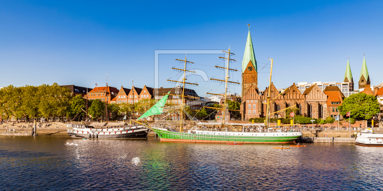 Bild-Nr.: 12393196 Historische Schiffe am Martinianleger in Bremen erstellt von dieterich