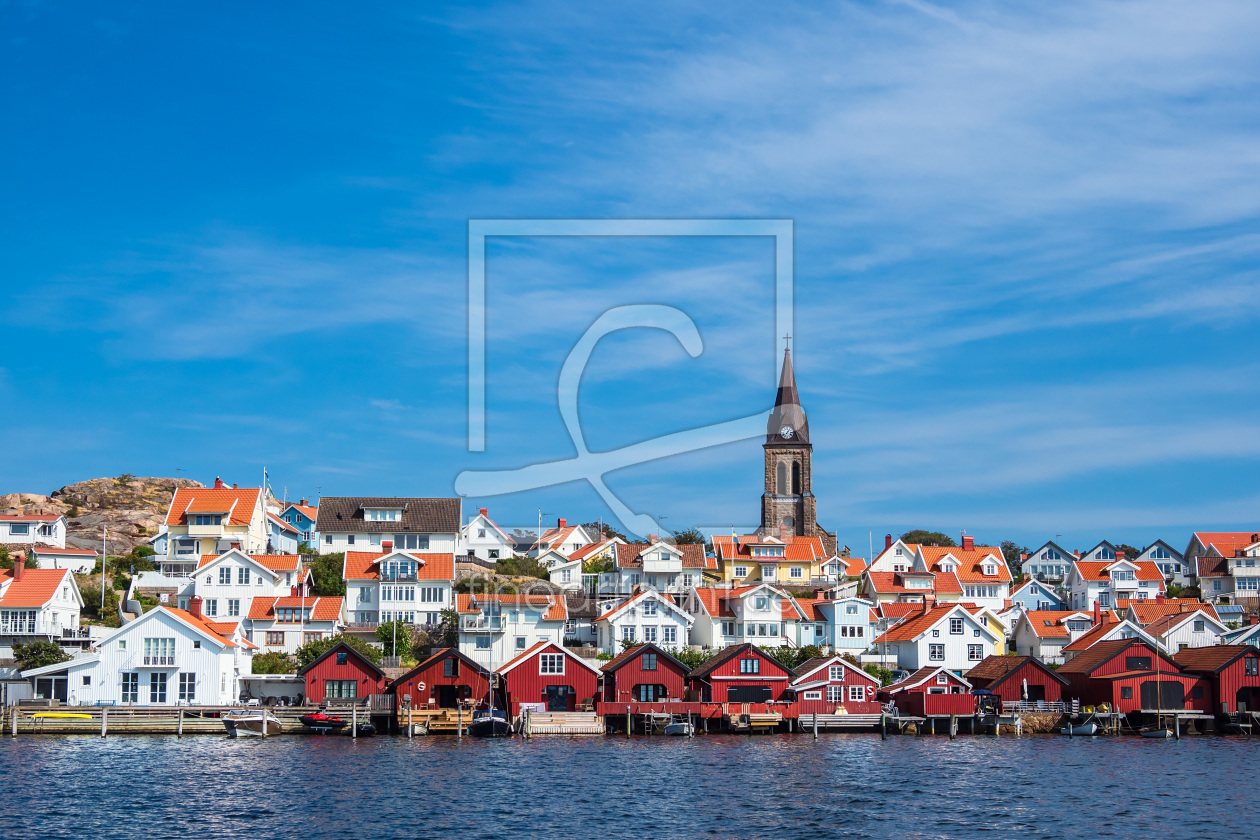 Bild-Nr.: 12393478 Blick auf die Stadt Fjällbacka in Schweden erstellt von Rico Ködder