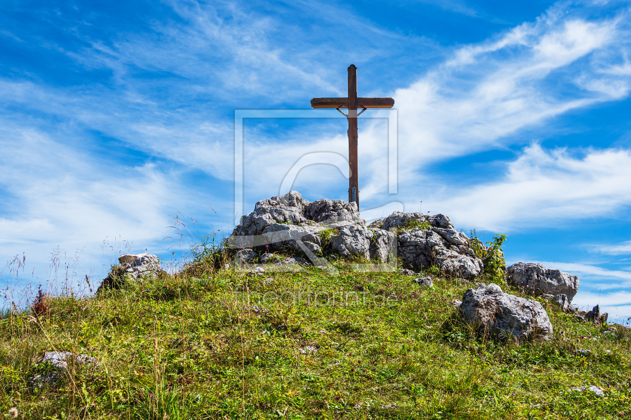 Bild-Nr.: 12393888 Gipfel des Prediktstuhls mit Kreuz erstellt von Rico Ködder