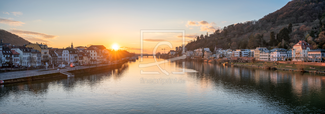 Bild-Nr.: 12394649 Heidelberg Neckarblick bei Sonnenuntergang erstellt von eyetronic