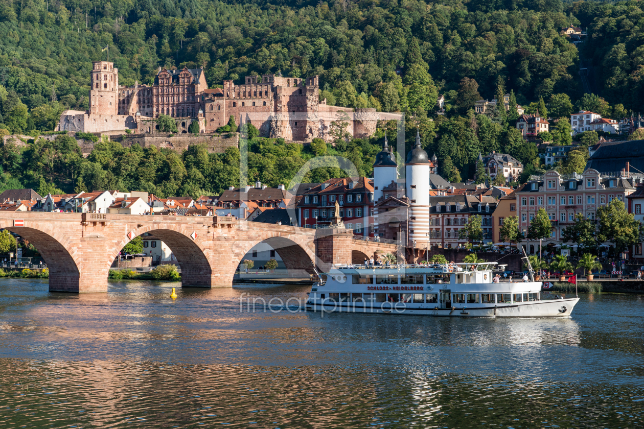Bild-Nr.: 12395274 Heidelberger Schloss und Alte Brücke erstellt von eyetronic