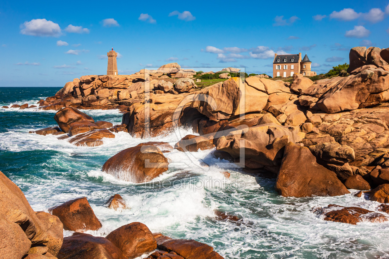 Bild-Nr.: 12396132 Leuchtturm an der Atlantikküste in der Bretagne erstellt von Rico Ködder