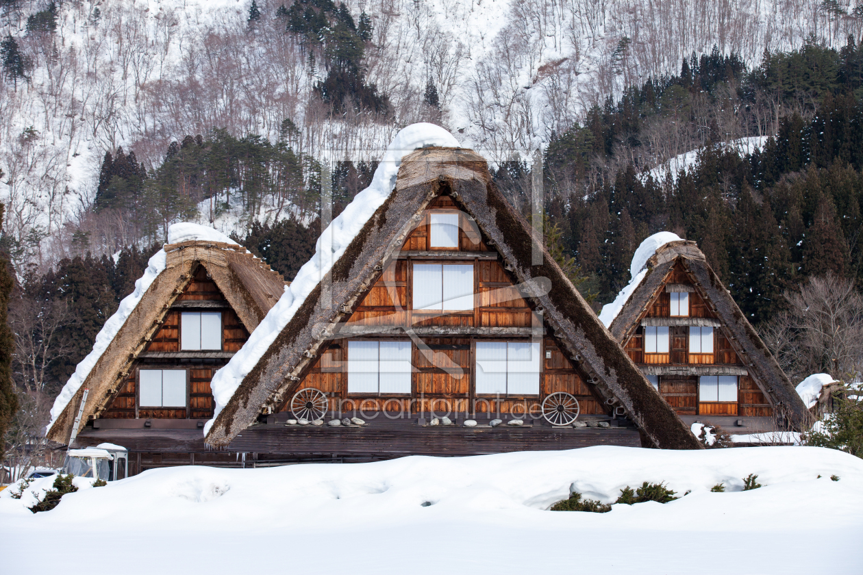 Bild-Nr.: 12398155 Traditionelle Bauernhäuser in Shirakawago erstellt von eyetronic