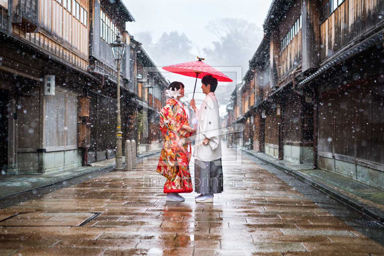Bild-Nr.: 12399260 Japanisches Hochzeitspaar in Kanazawa erstellt von eyetronic