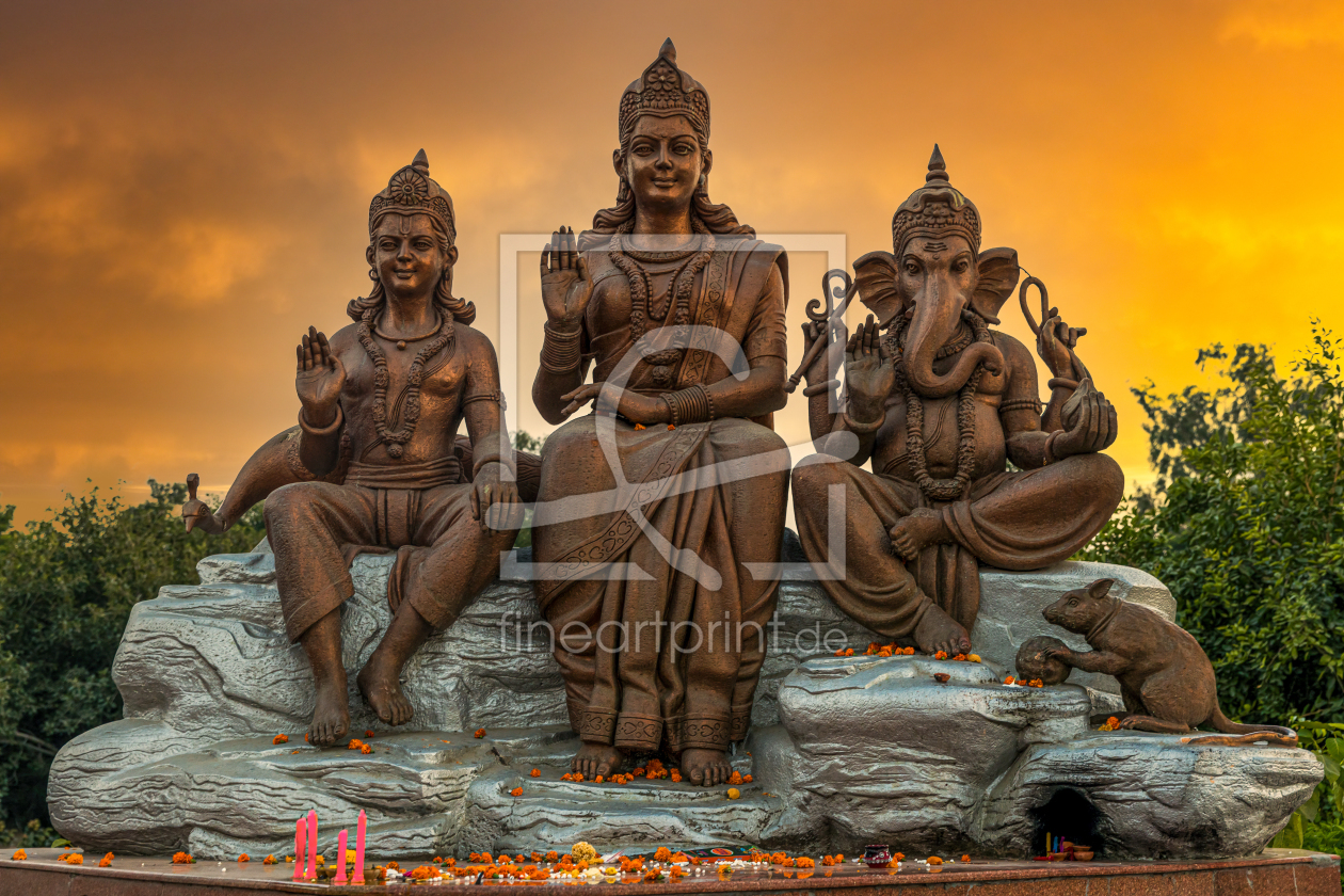 Bild-Nr.: 12399974 Drei indische Gottheiten erstellt von Thomas Herzog