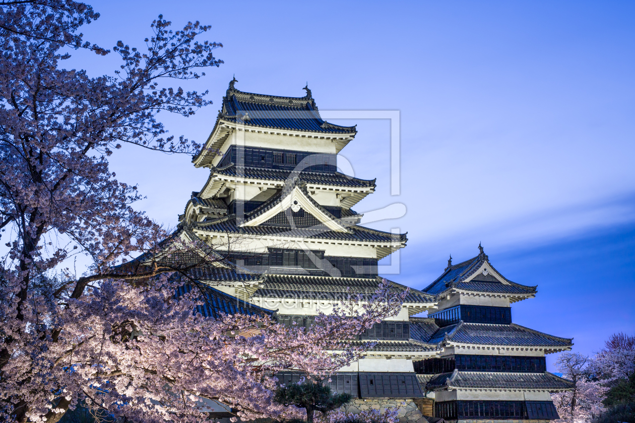 Bild-Nr.: 12400373 Burg Matsumoto im Frühling erstellt von eyetronic