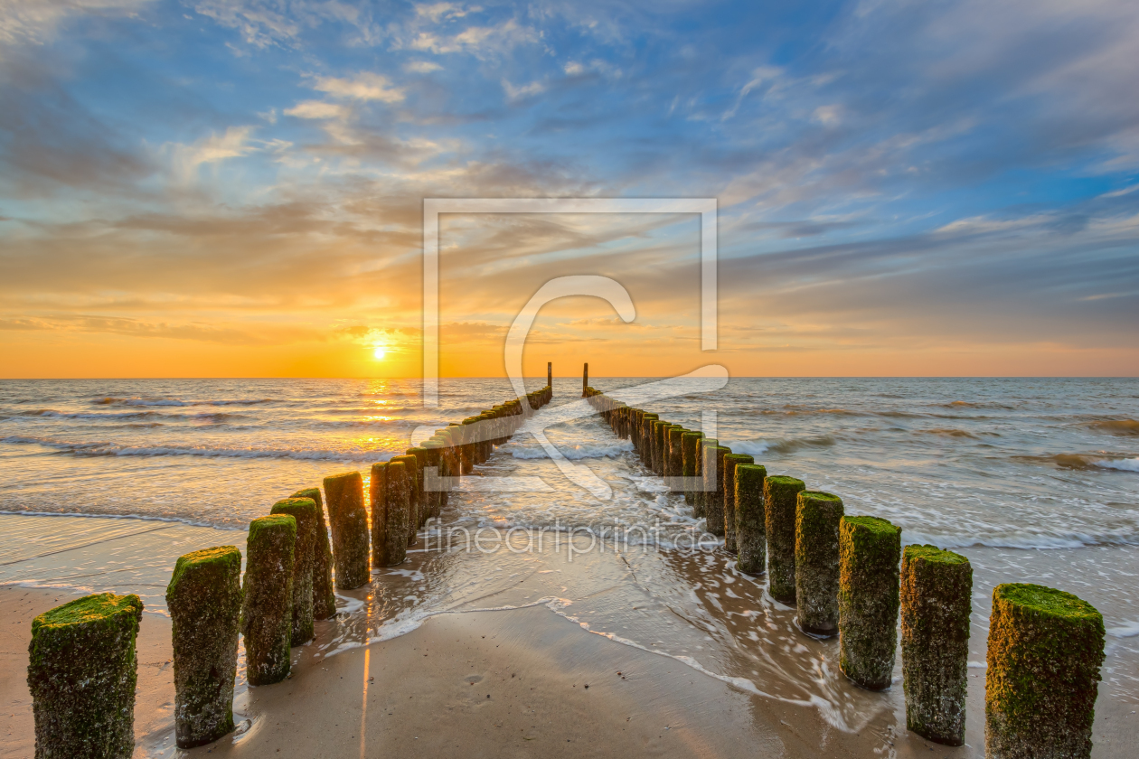 Bild-Nr.: 12400432 Buhne am Strand in Domburg erstellt von Michael Valjak