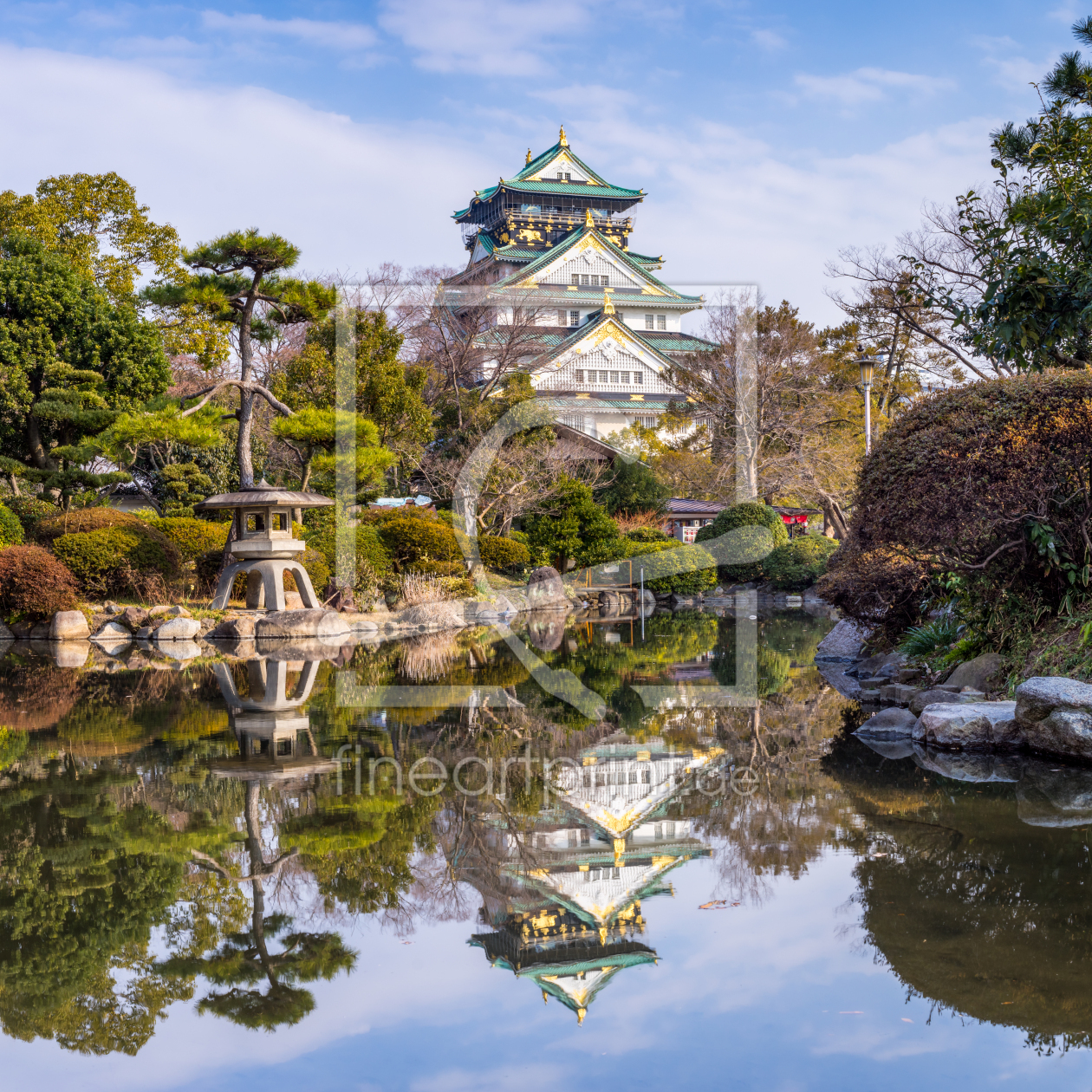 Bild-Nr.: 12401786 Burg Osaka und Nishinomaru Garten erstellt von eyetronic