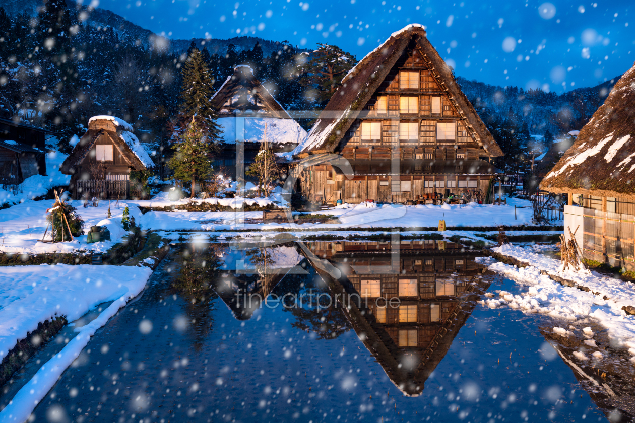 Bild-Nr.: 12402454 Shirakawago im Winter erstellt von eyetronic