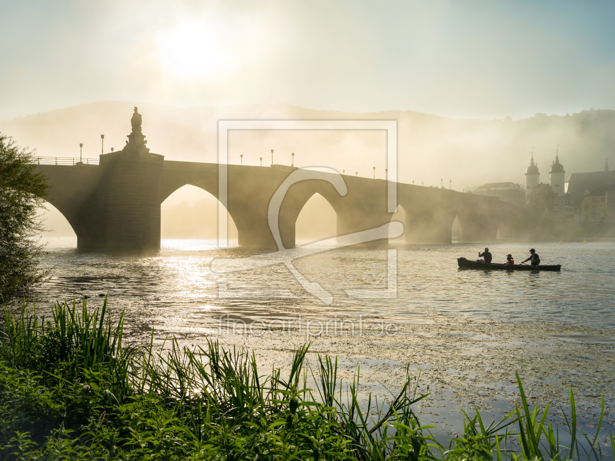 Bild-Nr.: 12403433 Sonnenaufgang am Neckarufer in Heidelberg erstellt von eyetronic