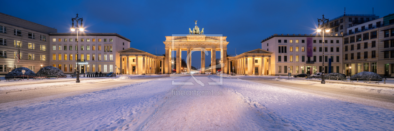 Bild-Nr.: 12407688 Brandenburger Tor Panorama im Winter erstellt von eyetronic