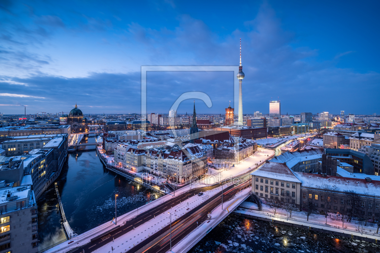 Bild-Nr.: 12408154 Blick auf die Berliner Skyline im Winter erstellt von eyetronic